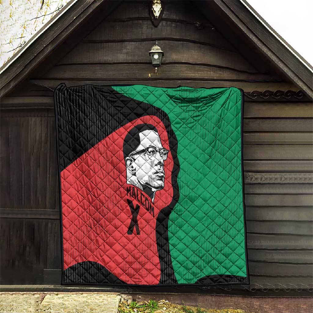 Malcolm X Quilt Truth Is on the Side of the Oppressed Quote Civil Rights Tribute - African Pride