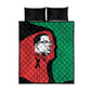 Malcolm X Quilt Bed Set Truth Is on the Side of the Oppressed Quote Civil Rights Tribute - African Pride