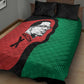 Malcolm X Quilt Bed Set Truth Is on the Side of the Oppressed Quote Civil Rights Tribute - African Pride