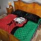 Malcolm X Quilt Bed Set Truth Is on the Side of the Oppressed Quote Civil Rights Tribute - African Pride