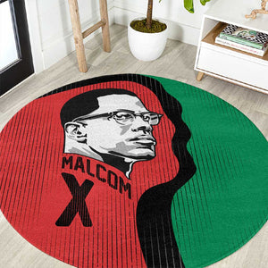 Malcolm X Round Carpet Truth Is on the Side of the Oppressed Quote Civil Rights Tribute - African Pride