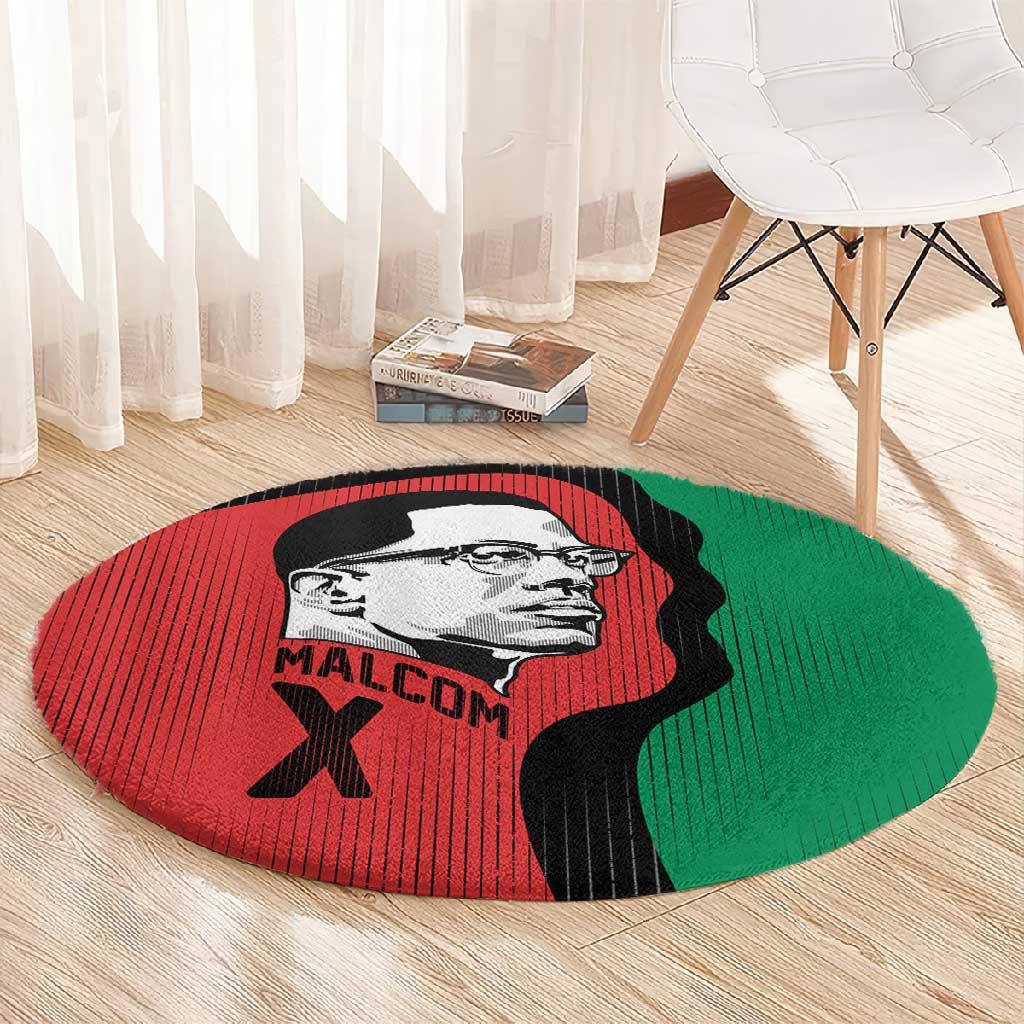 Malcolm X Round Carpet Truth Is on the Side of the Oppressed Quote Civil Rights Tribute - African Pride