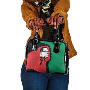 Malcolm X Shoulder Handbag Truth Is on the Side of the Oppressed Quote Civil Rights Tribute - African Pride