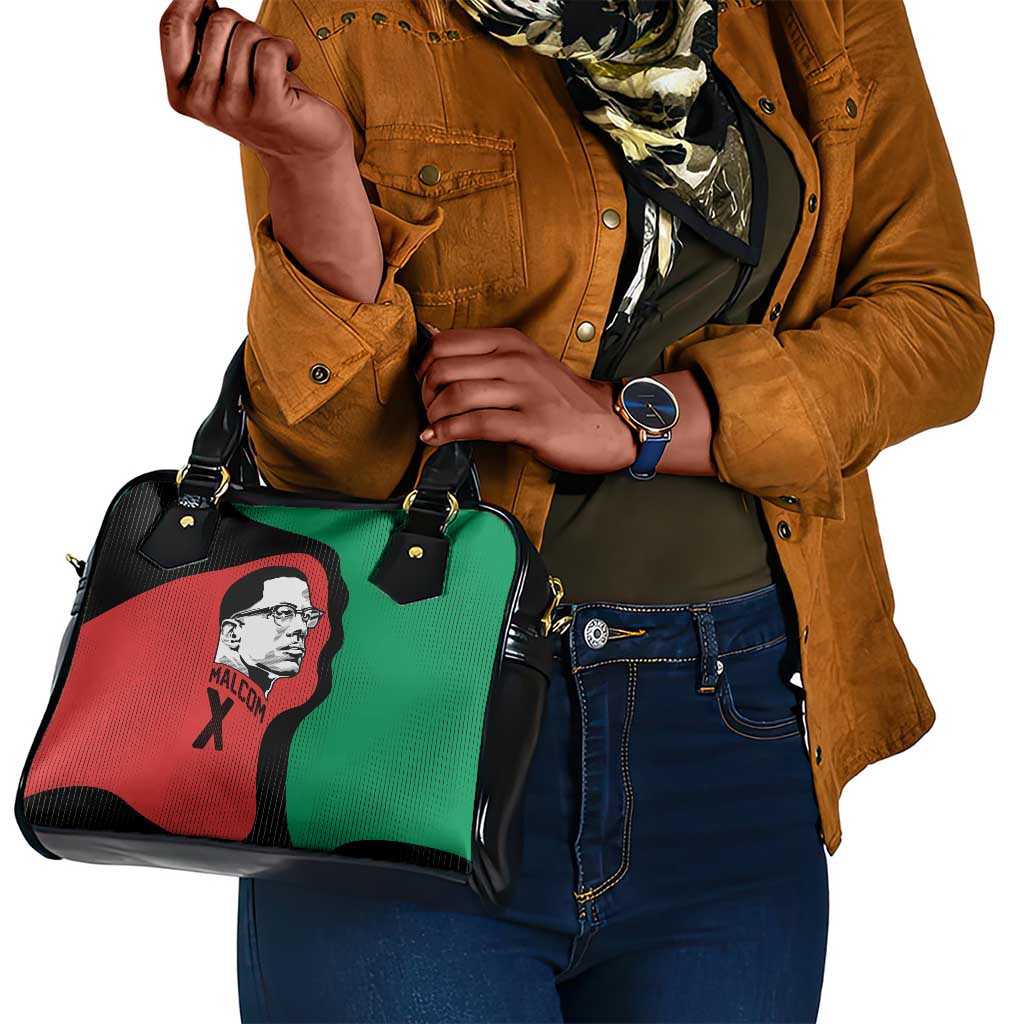 Malcolm X Shoulder Handbag Truth Is on the Side of the Oppressed Quote Civil Rights Tribute - African Pride
