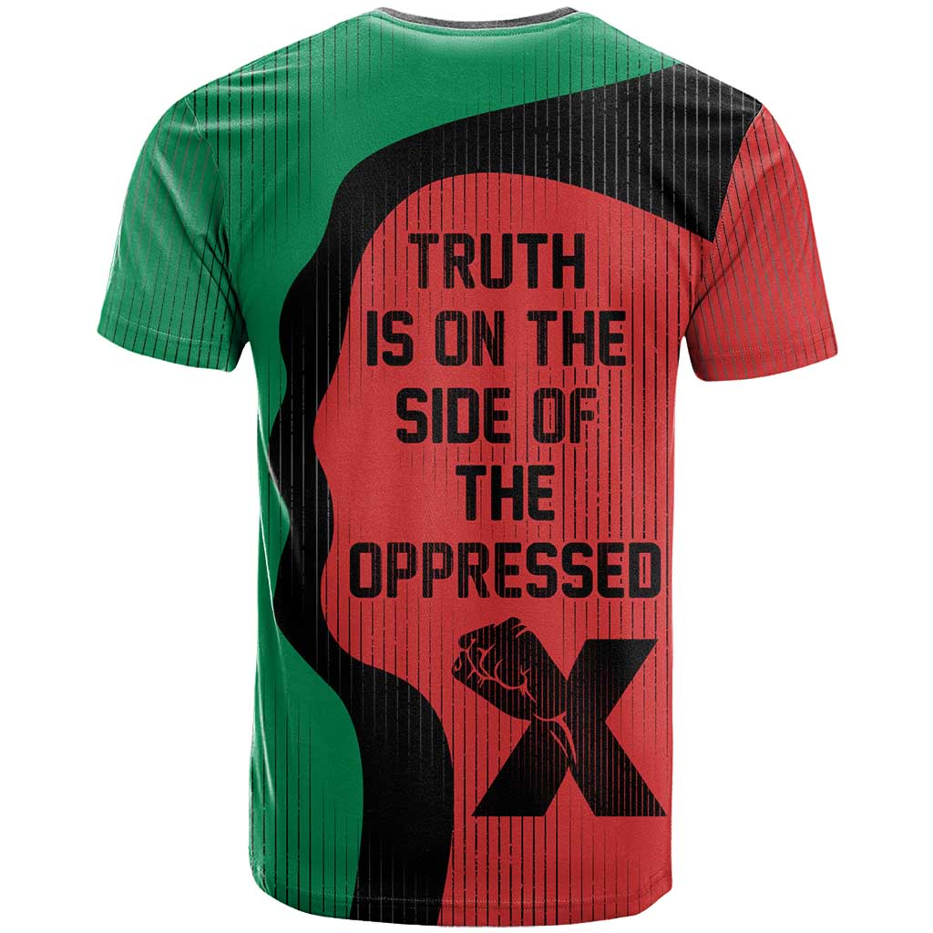 Malcolm X T shirt Truth Is on the Side of the Oppressed Quote Civil Rights Tribute TS04