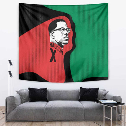 Malcolm X Tapestry Truth Is on the Side of the Oppressed Quote Civil Rights Tribute - African Pride