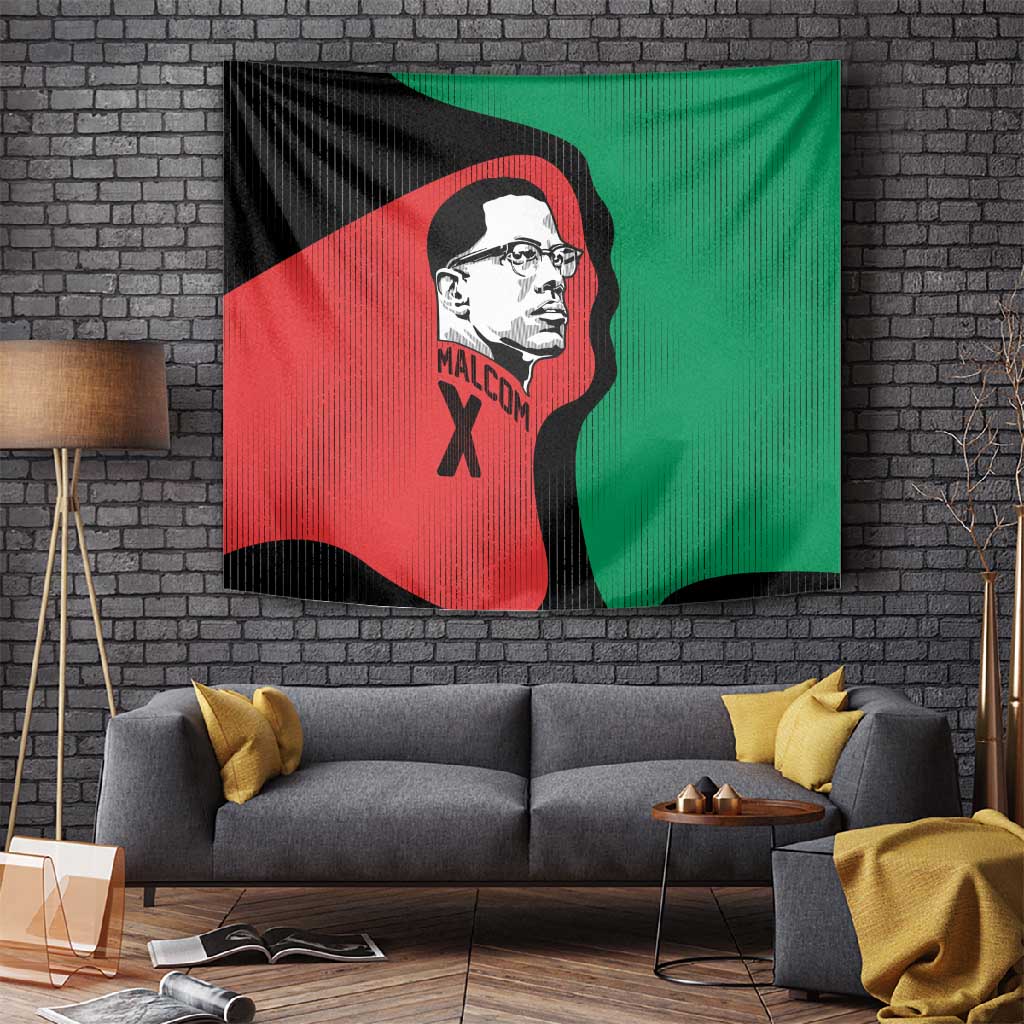 Malcolm X Tapestry Truth Is on the Side of the Oppressed Quote Civil Rights Tribute - African Pride