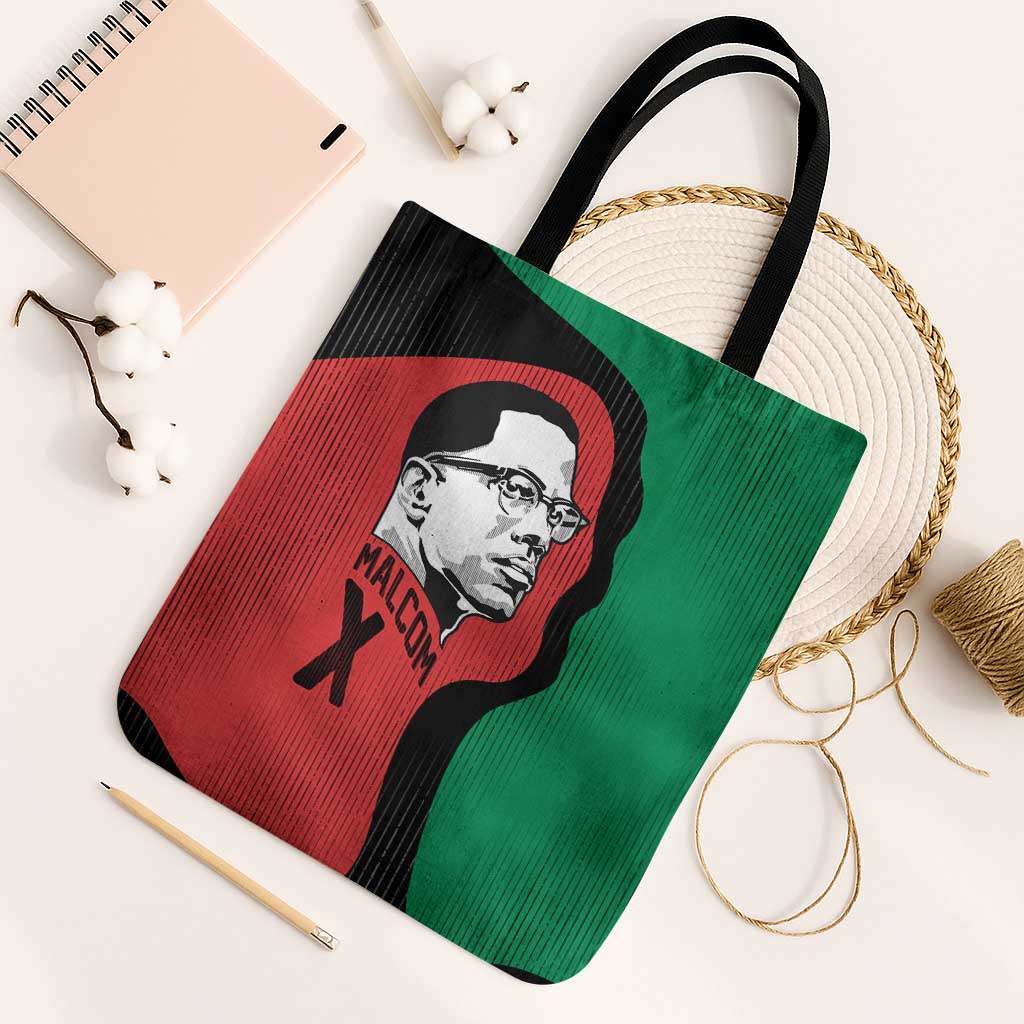 Malcolm X Tote Bag Truth Is on the Side of the Oppressed Quote Civil Rights Tribute - African Pride