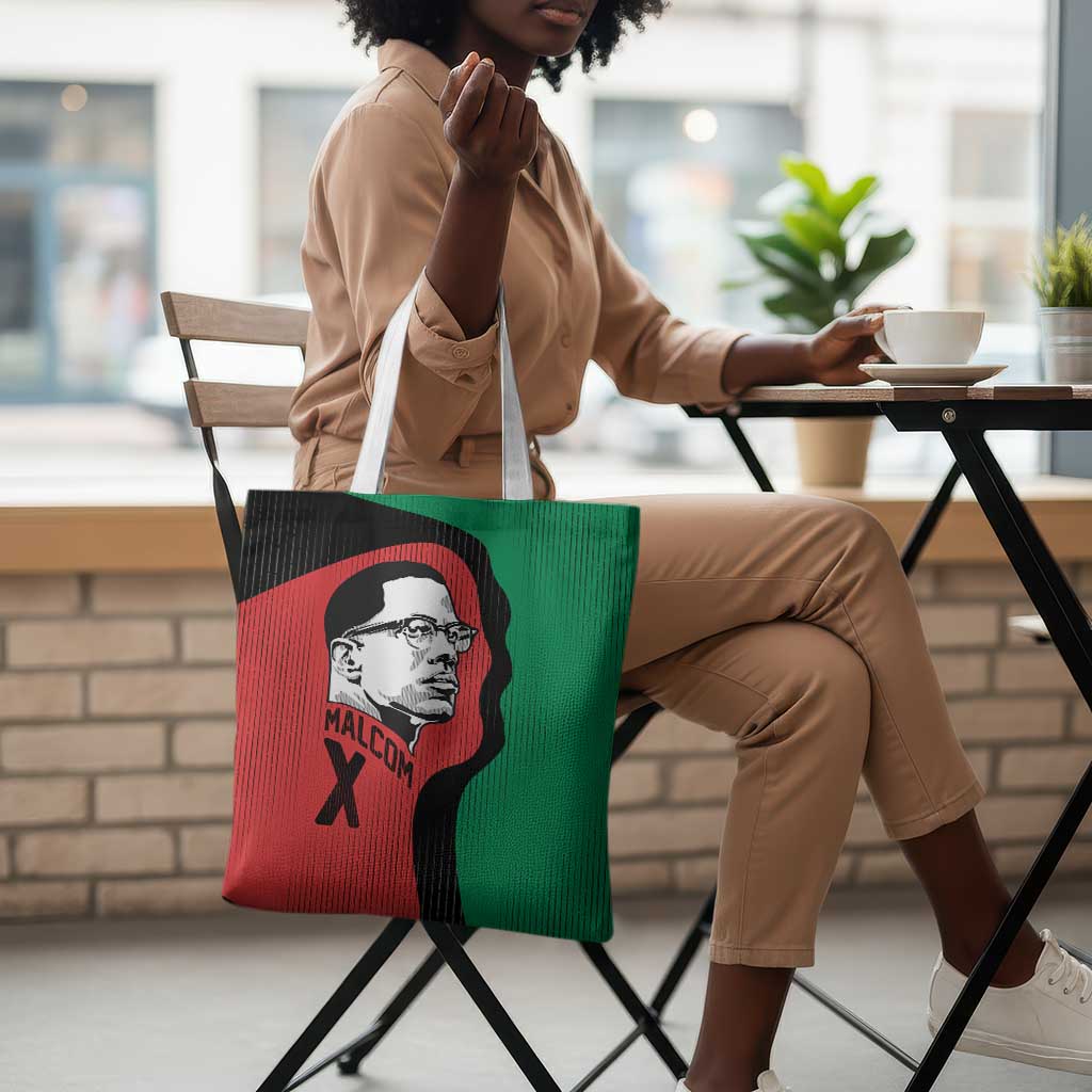 Malcolm X Tote Bag Truth Is on the Side of the Oppressed Quote Civil Rights Tribute - African Pride