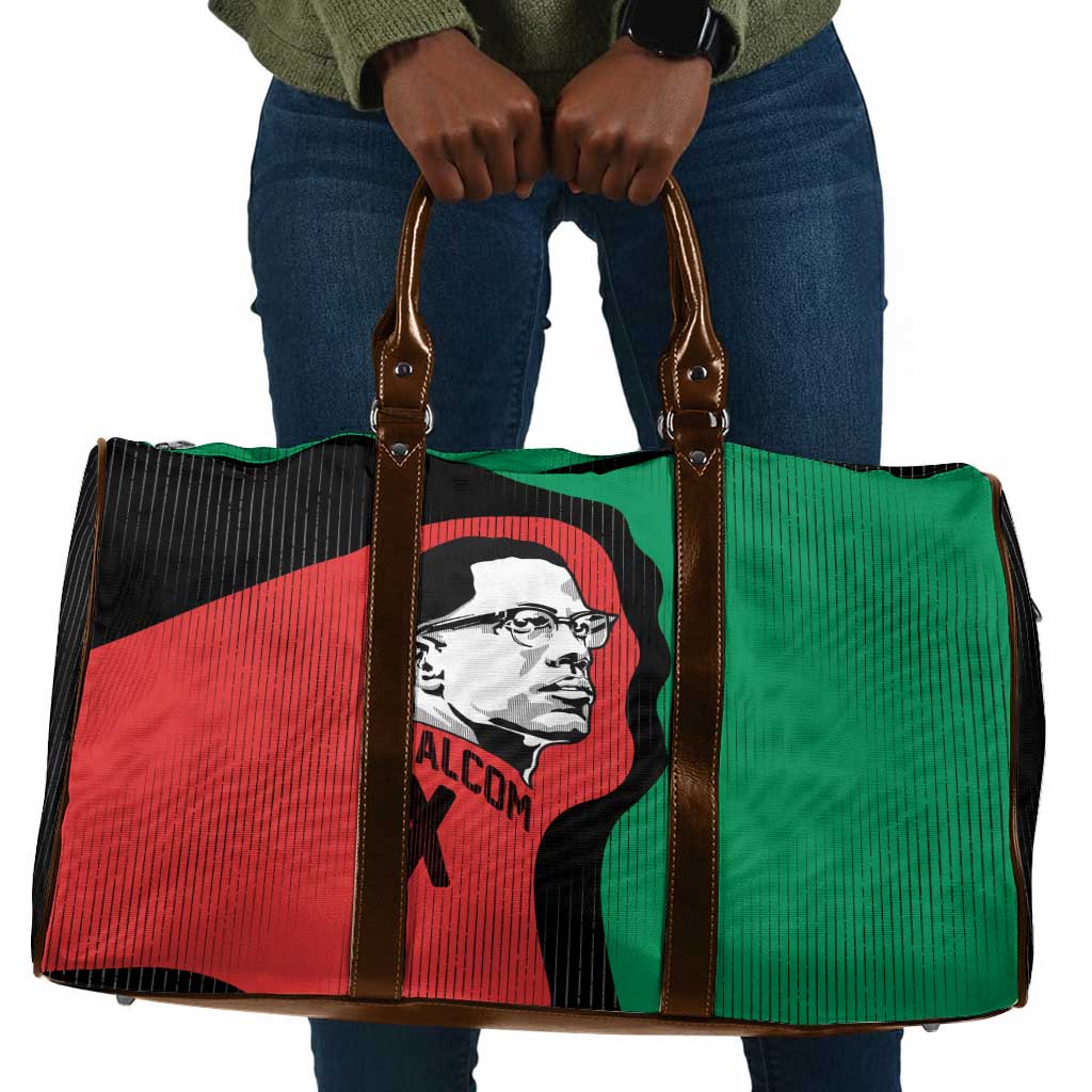 Malcolm X Travel Bag Truth Is on the Side of the Oppressed Quote Civil Rights Tribute - African Pride
