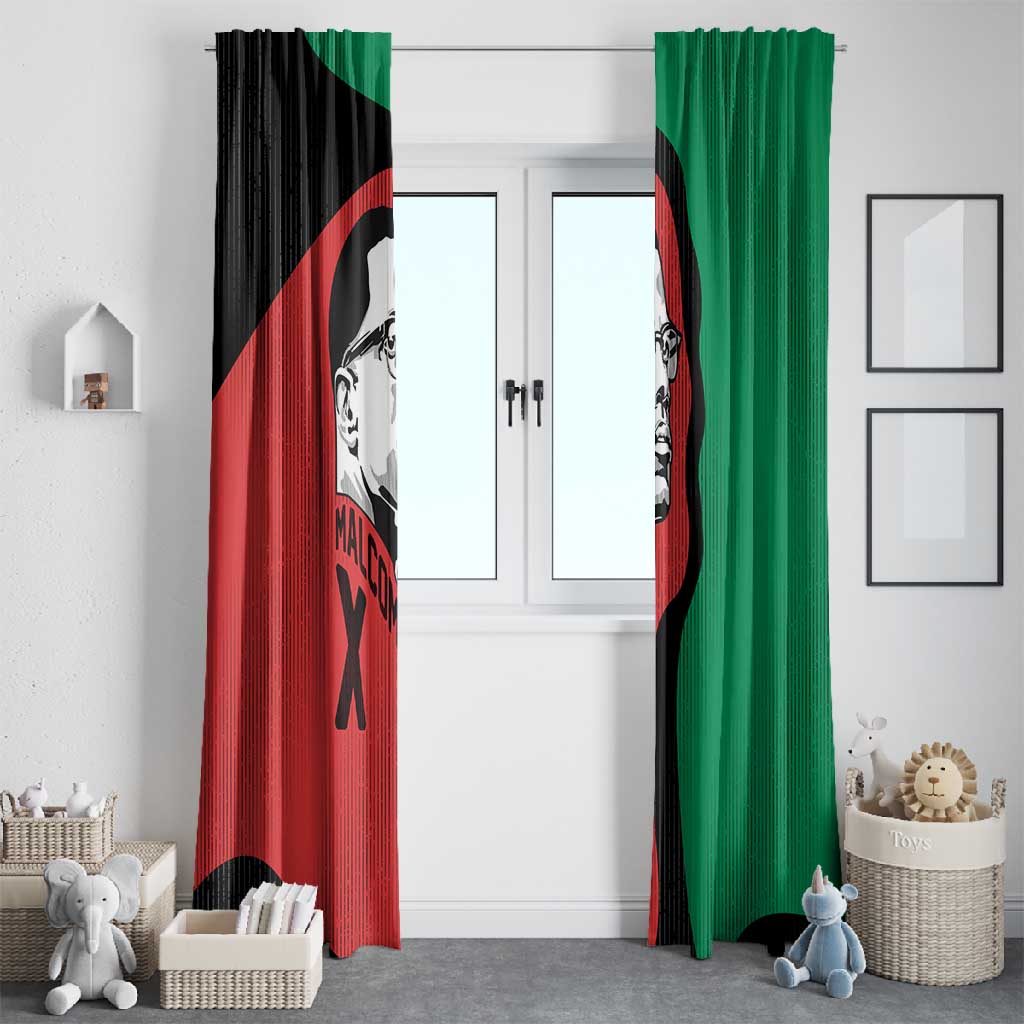 Malcolm X Window Curtain Truth Is on the Side of the Oppressed Quote Civil Rights Tribute - African Pride