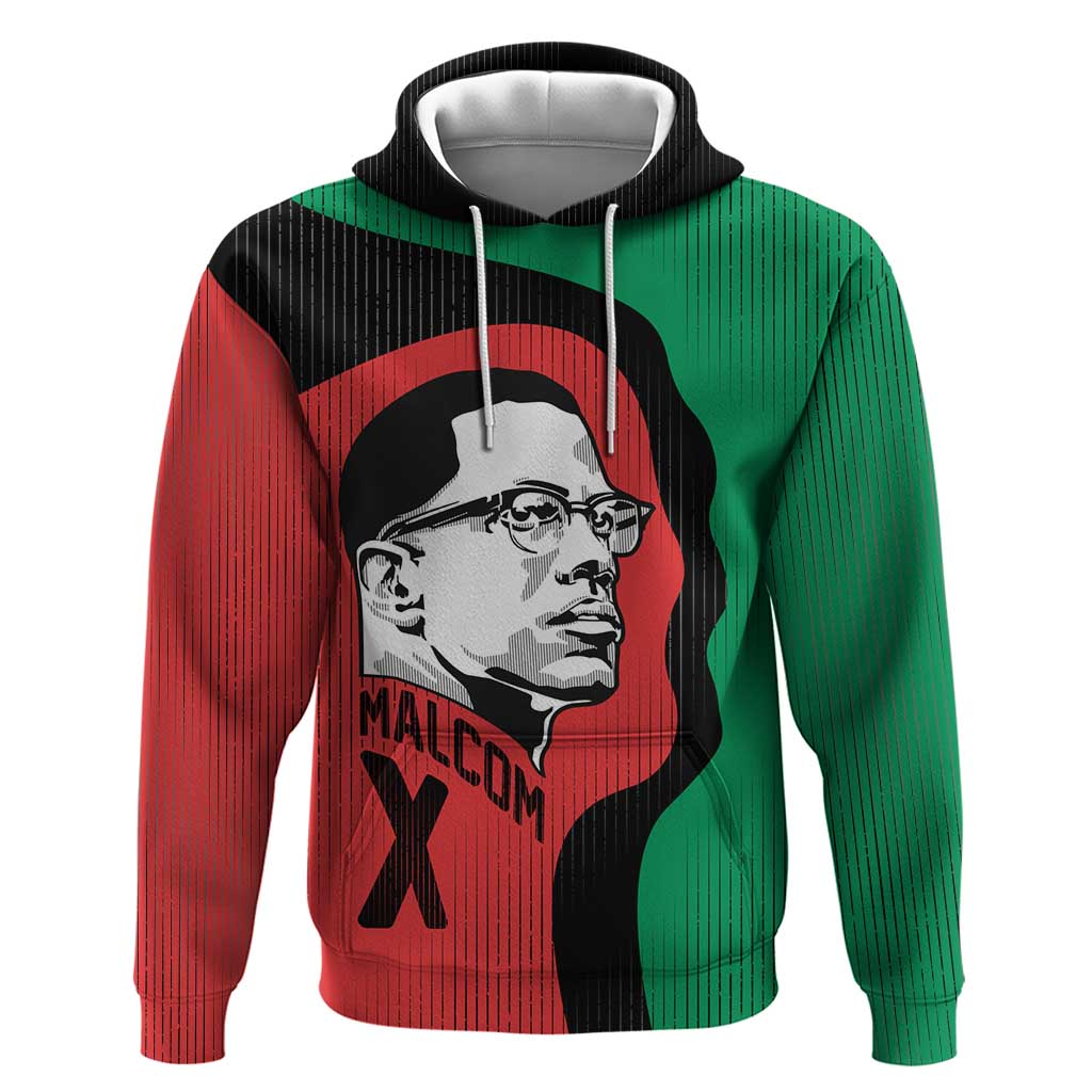 Malcolm X Zip Hoodie Truth Is on the Side of the Oppressed Quote Civil Rights Tribute - African Pride