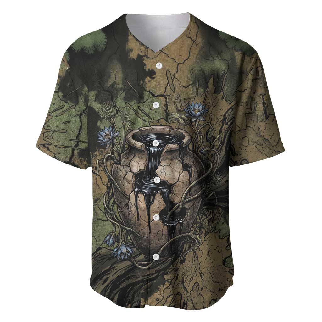 Hapi Egyptian Baseball Jersey Bringer of Kemet Nature Spirit Flowing Water and Earth Harmony