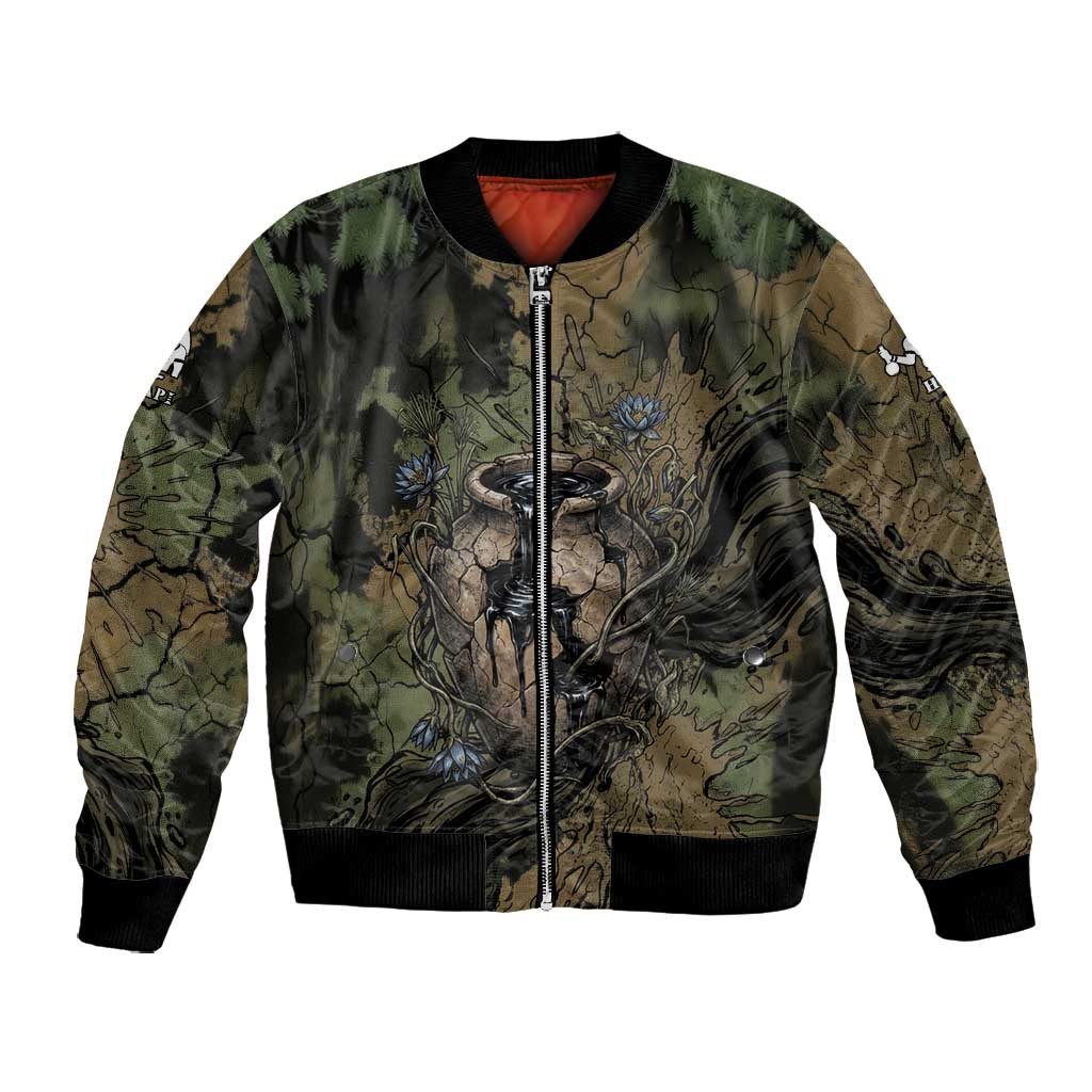Hapi Egyptian Bomber Jacket Bringer of Kemet Nature Spirit Flowing Water and Earth Harmony