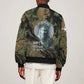 Hapi Egyptian Bomber Jacket Bringer of Kemet Nature Spirit Flowing Water and Earth Harmony