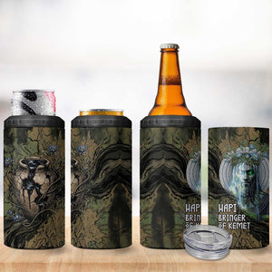 Hapi Egyptian 4 in 1 Can Cooler Tumbler Bringer of Kemet Nature Spirit Flowing Water and Earth Harmony