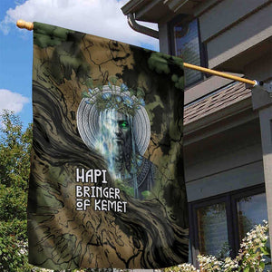 Hapi Egyptian Garden Flag Bringer of Kemet Nature Spirit Flowing Water and Earth Harmony