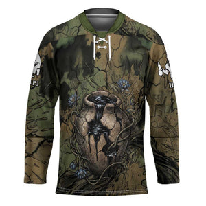 Hapi Egyptian Hockey Jersey Bringer of Kemet Nature Spirit Flowing Water and Earth Harmony