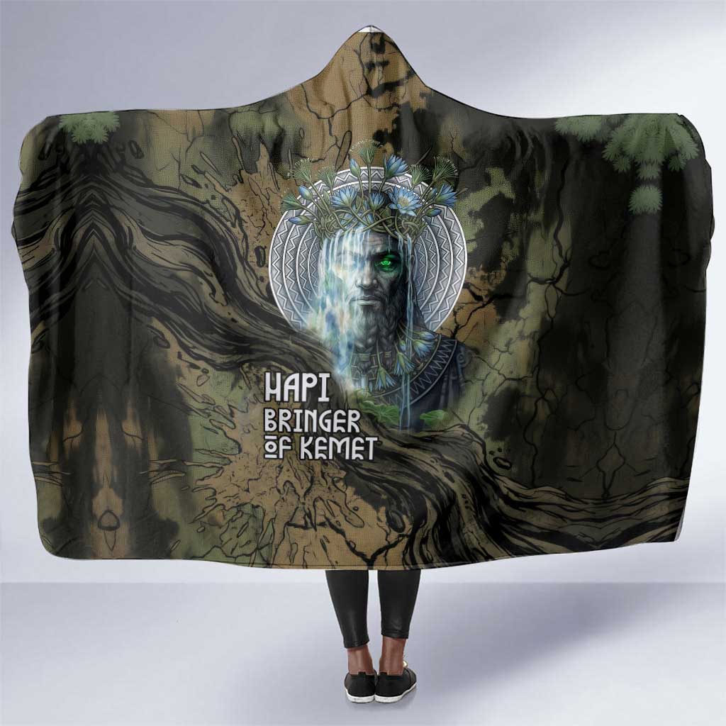 Hapi Egyptian Hooded Blanket Bringer of Kemet Nature Spirit Flowing Water and Earth Harmony