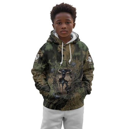 Hapi Egyptian Kid Hoodie Bringer of Kemet Nature Spirit Flowing Water and Earth Harmony