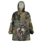 Hapi Egyptian Kid Wearable Blanket Hoodie Bringer of Kemet Nature Spirit Flowing Water and Earth Harmony