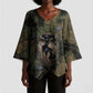Hapi Egyptian Kimono Sleeve Blouse Bringer of Kemet Nature Spirit Flowing Water and Earth Harmony