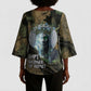 Hapi Egyptian Kimono Sleeve Blouse Bringer of Kemet Nature Spirit Flowing Water and Earth Harmony