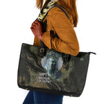 Hapi Egyptian Leather Tote Bag Bringer of Kemet Nature Spirit Flowing Water and Earth Harmony
