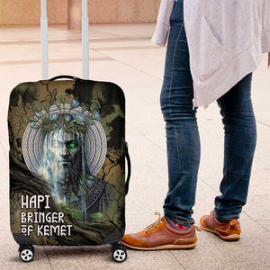 Hapi Egyptian Luggage Cover Bringer of Kemet Nature Spirit Flowing Water and Earth Harmony