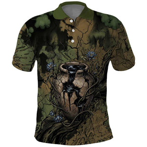 Hapi Egyptian Polo Shirt Bringer of Kemet Nature Spirit Flowing Water and Earth Harmony