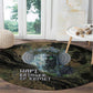 Hapi Egyptian Round Carpet Bringer of Kemet Nature Spirit Flowing Water and Earth Harmony