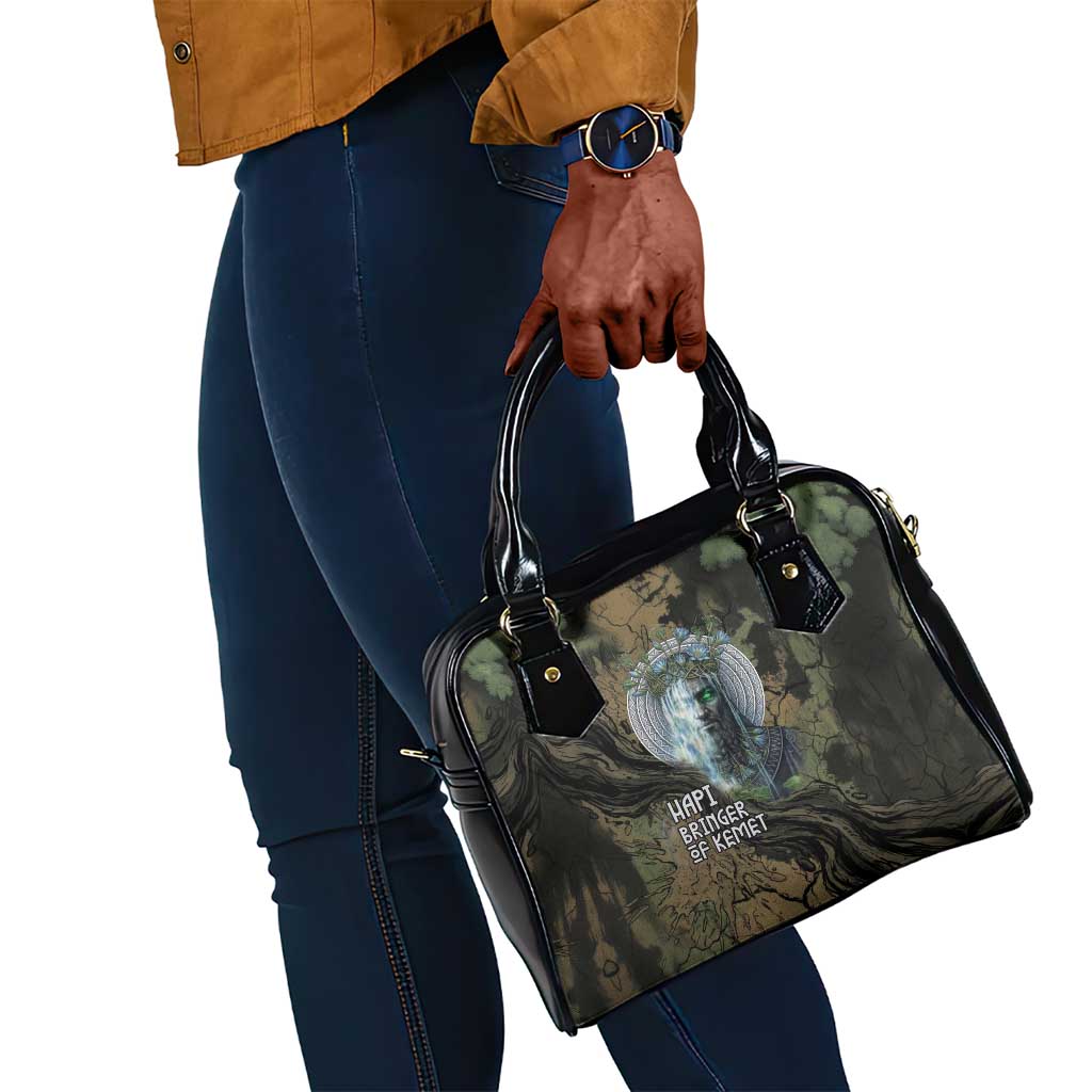 Hapi Egyptian Shoulder Handbag Bringer of Kemet Nature Spirit Flowing Water and Earth Harmony