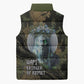 Hapi Egyptian Sleeveless Puffer Jacket Bringer of Kemet Nature Spirit Flowing Water and Earth Harmony