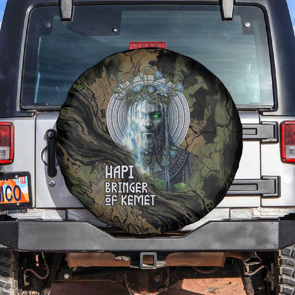 Hapi Egyptian Spare Tire Cover Bringer of Kemet Nature Spirit Flowing Water and Earth Harmony