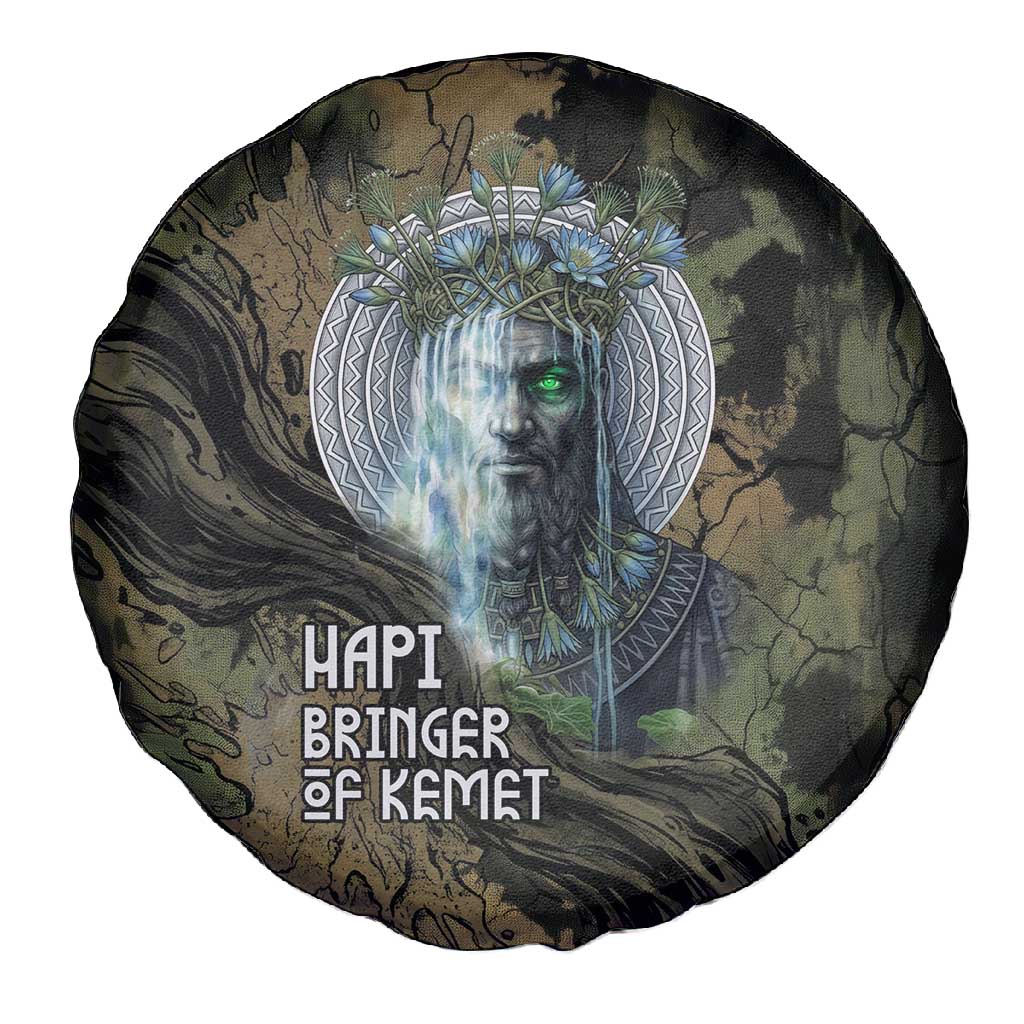 Hapi Egyptian Spare Tire Cover Bringer of Kemet Nature Spirit Flowing Water and Earth Harmony