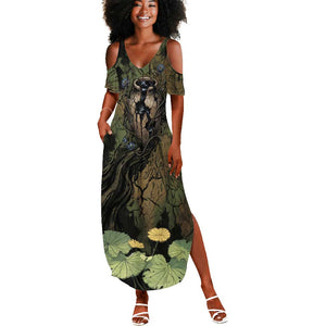 Hapi Egyptian Summer Maxi Dress Bringer of Kemet Nature Spirit Flowing Water and Earth Harmony