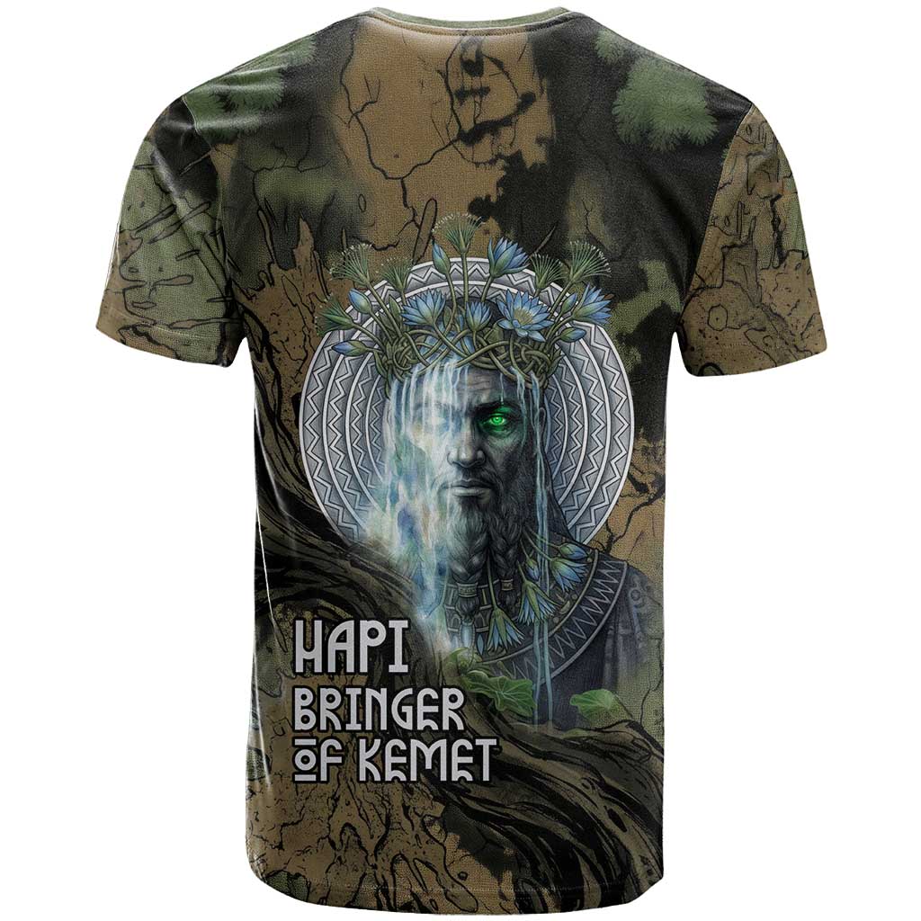 Hapi Egyptian T shirt Bringer of Kemet Nature Spirit Flowing Water and Earth Harmony