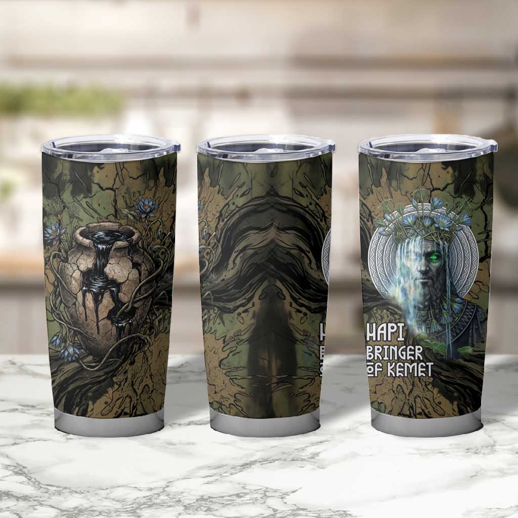Hapi Egyptian Tumbler Cup Bringer of Kemet Nature Spirit Flowing Water and Earth Harmony