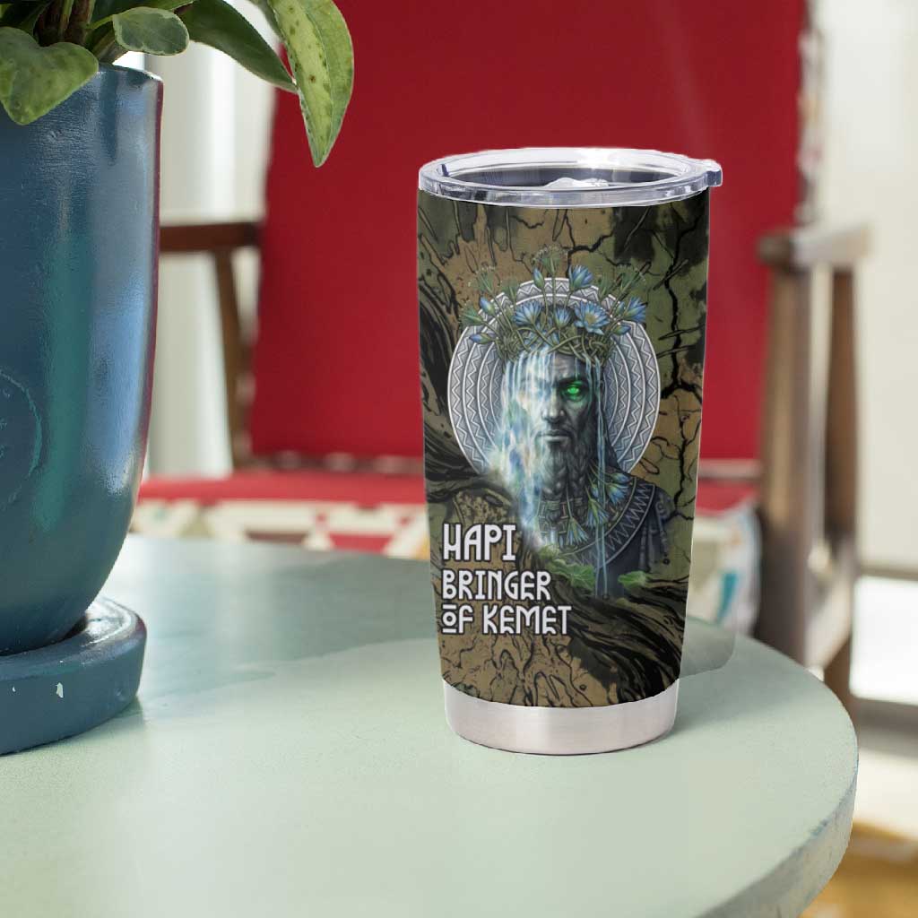 Hapi Egyptian Tumbler Cup Bringer of Kemet Nature Spirit Flowing Water and Earth Harmony