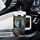 Hapi Egyptian Tumbler With Handle Bringer of Kemet Nature Spirit Flowing Water and Earth Harmony