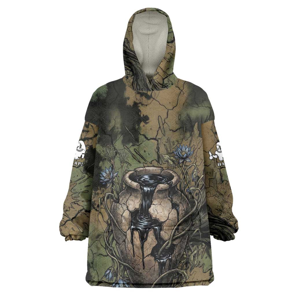 Hapi Egyptian Wearable Blanket Hoodie Bringer of Kemet Nature Spirit Flowing Water and Earth Harmony