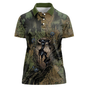 Hapi Egyptian Women Polo Shirt Bringer of Kemet Nature Spirit Flowing Water and Earth Harmony