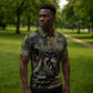 Hapi Egyptian Zipper Polo Shirt Bringer of Kemet Nature Spirit Flowing Water and Earth Harmony