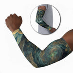 Egyptian Hapi Arm Sleeves God of the Nile Ankh Symbol Lotus Flowers and Sacred River Energy