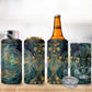 Egyptian Hapi 4 in 1 Can Cooler Tumbler God of the Nile Ankh Symbol Lotus Flowers and Sacred River Energy
