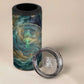 Egyptian Hapi 4 in 1 Can Cooler Tumbler God of the Nile Ankh Symbol Lotus Flowers and Sacred River Energy