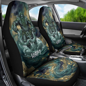 Egyptian Hapi Car Seat Cover God of the Nile Ankh Symbol Lotus Flowers and Sacred River Energy
