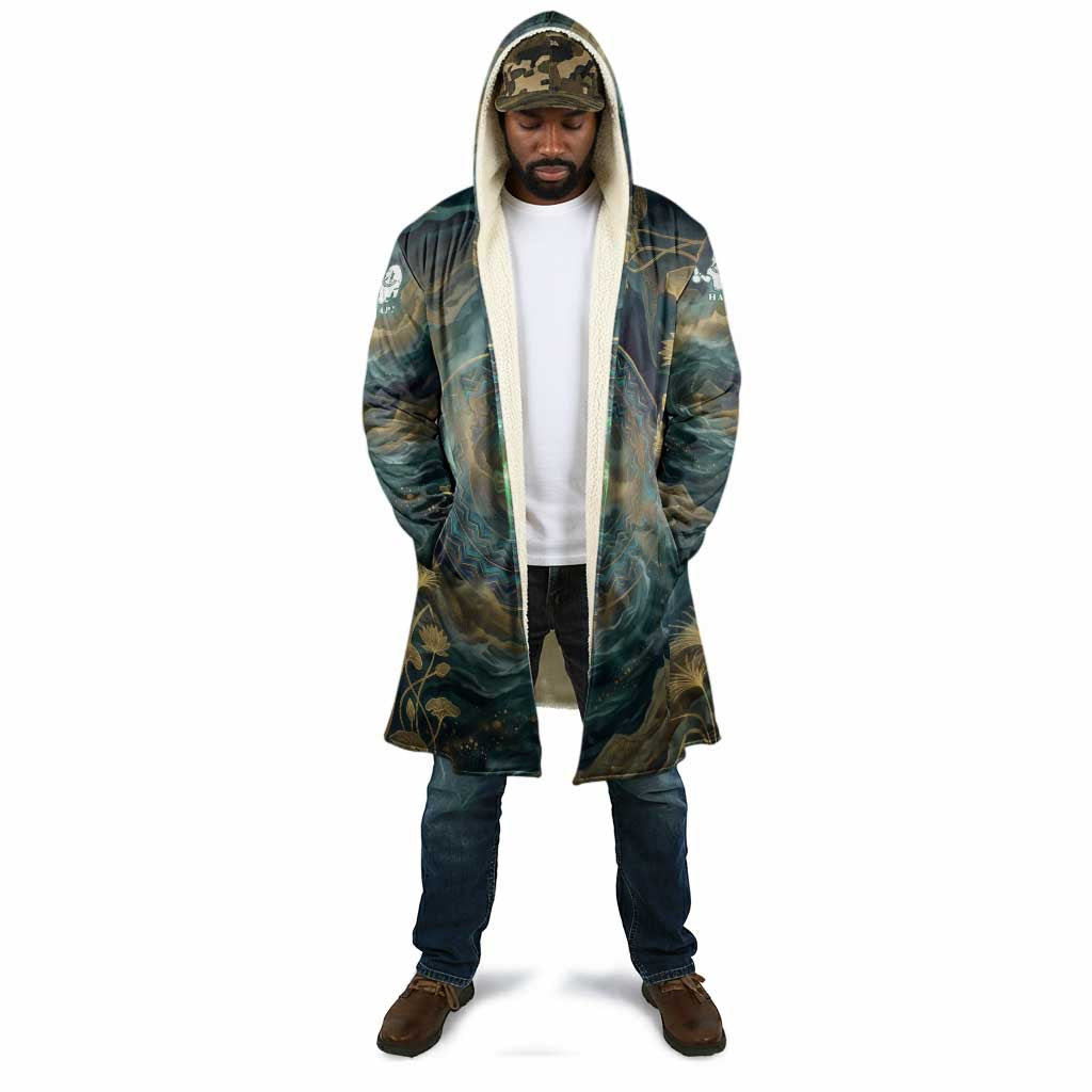 Egyptian Hapi Cloak God of the Nile Ankh Symbol Lotus Flowers and Sacred River Energy
