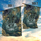 Egyptian Hapi Garden Flag God of the Nile Ankh Symbol Lotus Flowers and Sacred River Energy