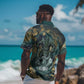Egyptian Hapi Hawaiian Shirt God of the Nile Ankh Symbol Lotus Flowers and Sacred River Energy